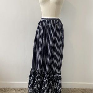 Vintage Givenchy Black Stripe Skirt